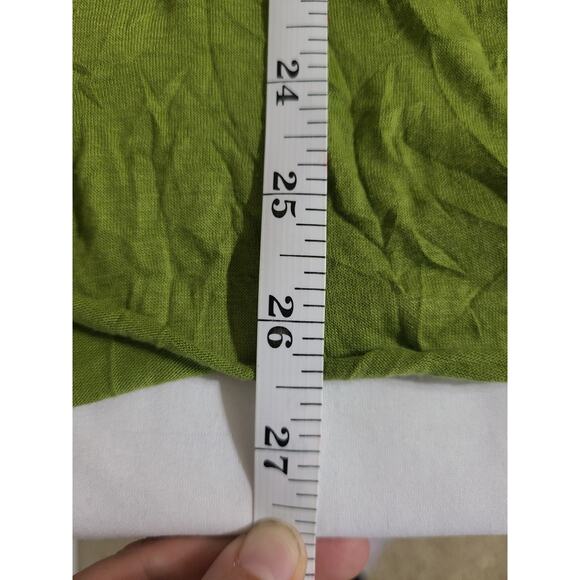 Pleats collection small women's green 3/4 sleeve tunic - Picture 5 of 5